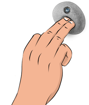 Icon für Schmerzen in den Fingern und im Handgelenk beim Klettern