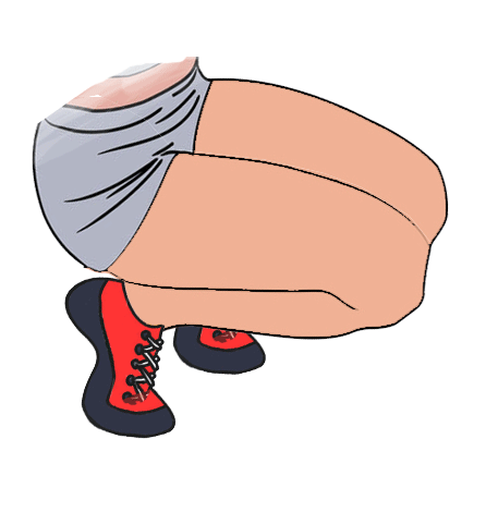 Icon für Schmerzen beim Klettern am Knie.